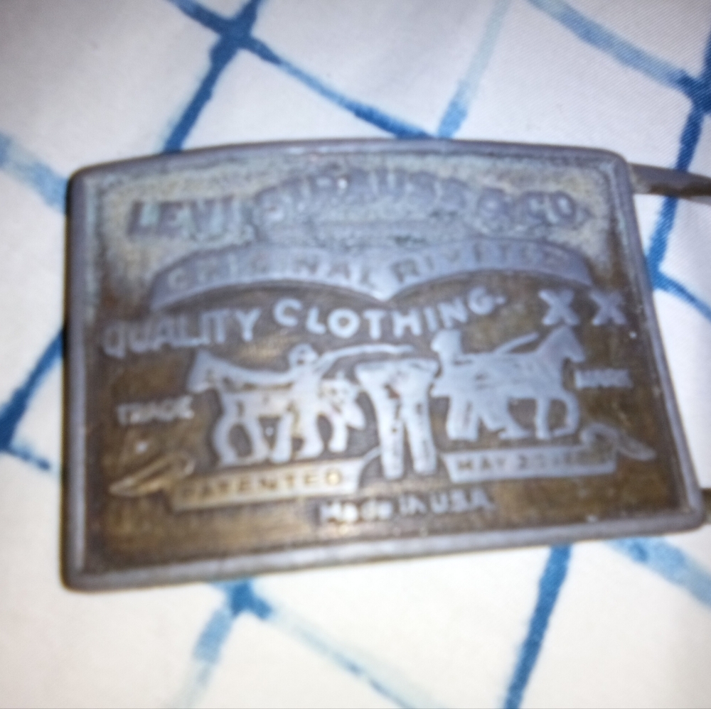 Levi's Bronze Belt Buckle